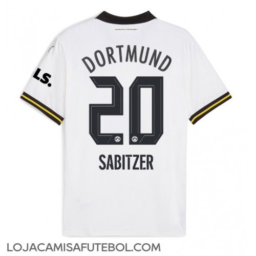 Camisa de Futebol Borussia Dortmund Marcel Sabitzer #20 Equipamento Alternativo 2024-25 Manga Curta